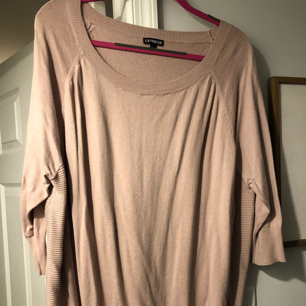 Light pink tunic sweater